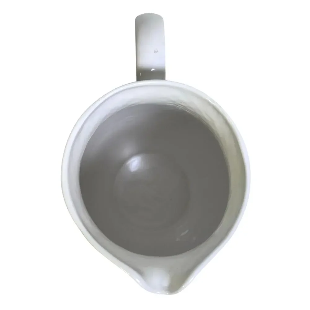 Basket Wreath by Tabletops Unlimited White Embossed Large 72 oz Pitcher
